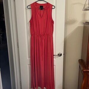 Cynthia Rowley Coral Sleeveless Maxi Dress